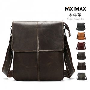 Mix Max 革ショルダーバッグ