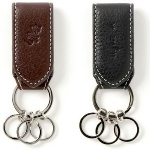 レザー ロゴ キーホルダー