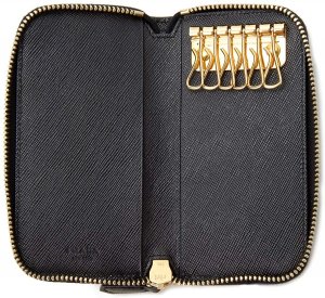 サフィアーノ メタル ラウンドファスナー キーケース