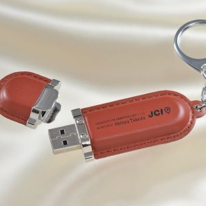 革製名入れ USBメモリ