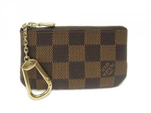 ポシェット・クレ ダミエ・エベヌ キーケース