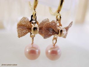 ルクールロゼ（LE COEUR ROSE） リボンイヤリング