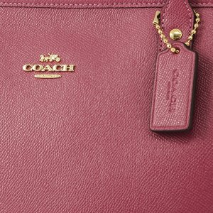 クロスグレインレザー シティ ジップ トップ トートバッグ