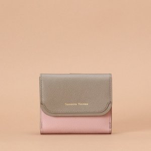 エナメルアクセントバイカラー 折財布
