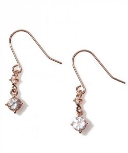 ヨンドシー K10ピンクゴールド ピアス フープタイプ