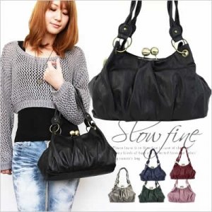 スロウファイン（SLOWFINE） がま口ショルダーバッグ