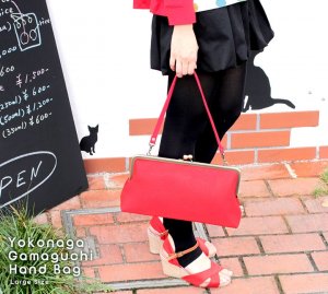 あやの小路（AYANOKOJI） がま口ハンドバッグ