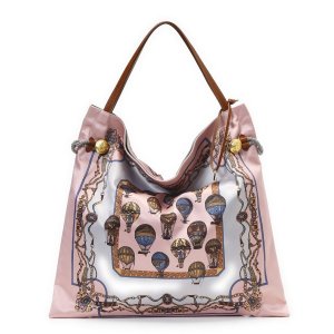 マイルドサテンスカーフパネル柄 A4トートバッグ