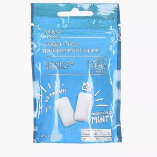 M & S FoodSugar Free Peppermint Gum