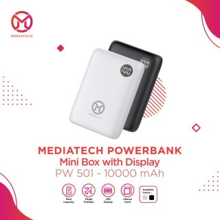 Powerbank Mini Box Mediatech With Digital Display PW 501 10000 mAh