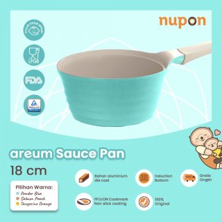 4. NUPON Areum Sauce Pan 18 cm, Aman untuk Memasak Mpasi
