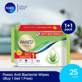 Paseo Tissue Basah Anti Bacterial 25 Sheets