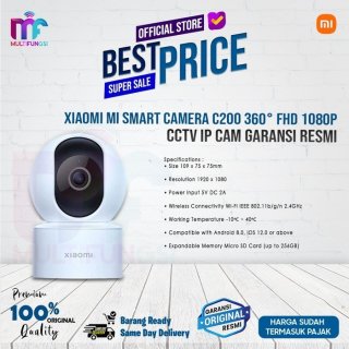 Xiaomi Mi Smart Camera C200 360° FHD 1080P CCTV IP Cam Garansi Resmi