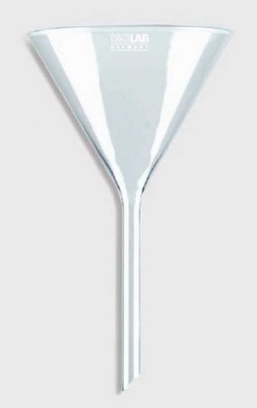 Laboratory Glass Funnel Corong Kaca diameter 80 mm | Isolab Germany