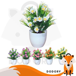 DODORY PT32 Pot Tanaman Hias Bunga Hias Plastik Ornamen Pot Bongsai Artificial Flower 