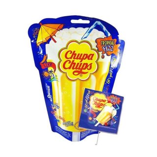 Chupa Chups Tropical Fizz Permen Lollipop [75 g]
