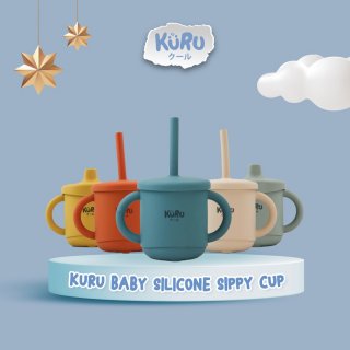 Kuru Baby Silicone Sippy Cup Set
