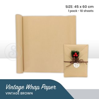 Kertas Kado Polos Cokelat / Wrapping Paper - Brown