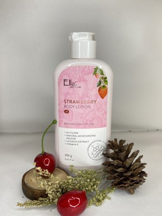 Ella Skincare Whitening Body Lotion SPF 20 Strawberry with Licorice