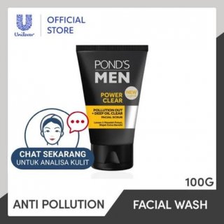 Pond's Men Pollution Out + Deep Oil Clear Facial Scrub