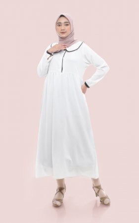 Ukh Collar Dress White