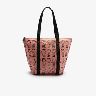 Women's Lacoste x Peanuts Print Canvas Shopper Bag