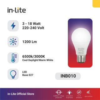 5. in-Lite Lampu LED Bohlam 3 watt