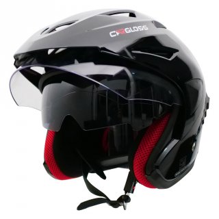 11. Helm Cargloss CDV CR Helm Half Face Double Visor, Melindungi Kepala Lebih Baik
