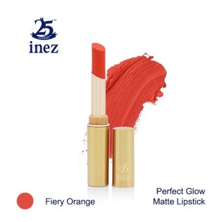 Inez Perfect Glow Matte Lipstick Fiery Orange 