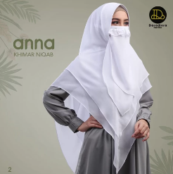 15. Jilbab Khimar Anna Niqab Daradiora Sayra