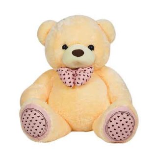 23. Boneka Jumbo Teddy Bear Istana Boneka Love Bear, Simpel dengan Pita Leher