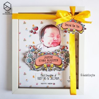 Kado Baby Born Hadiah Bayi Lahir Souvenir Gift Pop Up Frame Hampers