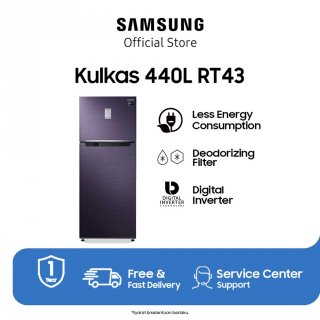 SAMSUNG Kulkas 2 Pintu RT43K6231UT/SE Pebble Blue