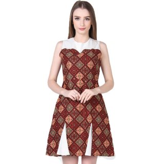 Dress Rianty Batik Eliana - Brown