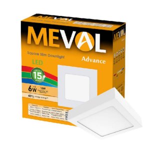Meval LED Slim Downlight Surface 6W
