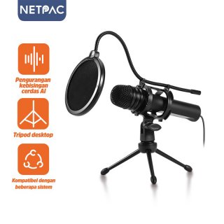 NETPAC Microphone Anchor Live Game Singing Karaoke Mobile Condenser Tr+ Microphone