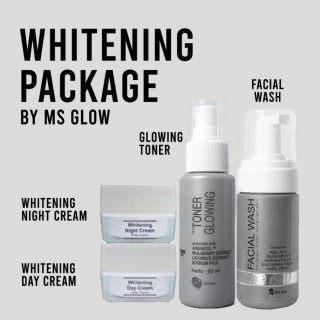 Ms Glow Paket Whitening Series Paket Perawatan Pemutih Pencerah Wajah