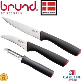 Brund by Scanpan 3 Pcs Utility Knife Set
