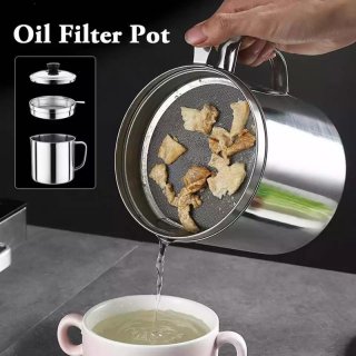 7. Oil Filter Pot, Menyimpan Minyak Bekas Tanpa Ampas