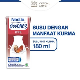 6. Nestlé Goodnes Susu UHT Kurma 180 ml, Susu Paduan Kurma yang Kaya Kandungan Zat Besi
