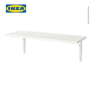 IKEA BURHULT Rak Dinding Putih Minimalis 59x20 cm