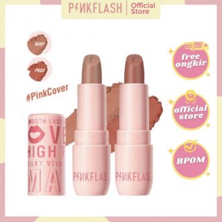 6. Pinkflash Pink Cover Girl Velvet Matte Cream Lipstik, 