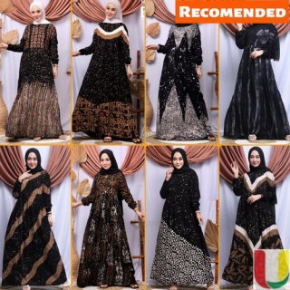 17. Batik Usman, Dress Batik Muslimah Berbagai Model
