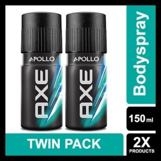 29. Axe Deodorant Bodyspray Apolo Twin Pack, Beri Sensasi Dingin Menyegarkan