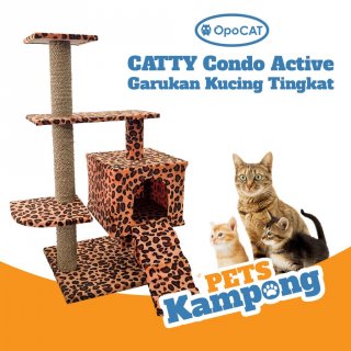 27. Opo Cat - Mainan kucing Catty Condo Active tree, Melatih Kesehatan Kuku Kucing