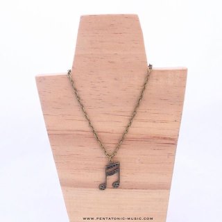 30. Music Necklace Bronze - Semiquavers 3, Cocok untuk Pecinta Musik