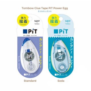 Tombow Glue Tape Pit Power Egg Lem Kertas Roll Roller Seperti Tip Ex 6m PN EP