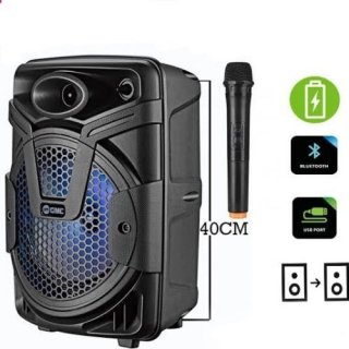 Portabel Speaker Salon Aktif Bluetooth Karaoke GMC