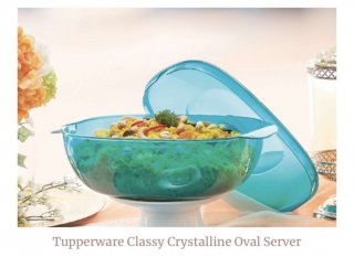 Tupperware Crystalline Oval Server