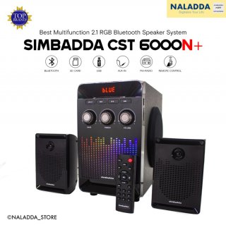 SIMBADDA CST 6000N+ |2.1 RGB Multimedia Bass Bluetooth Speaker Aktif